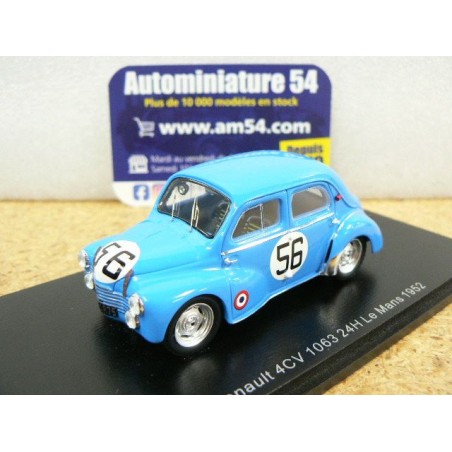 1952 Renault 4CV 1063 n°56 Vernet - Pairard  Le Mans S5223 Spark Model