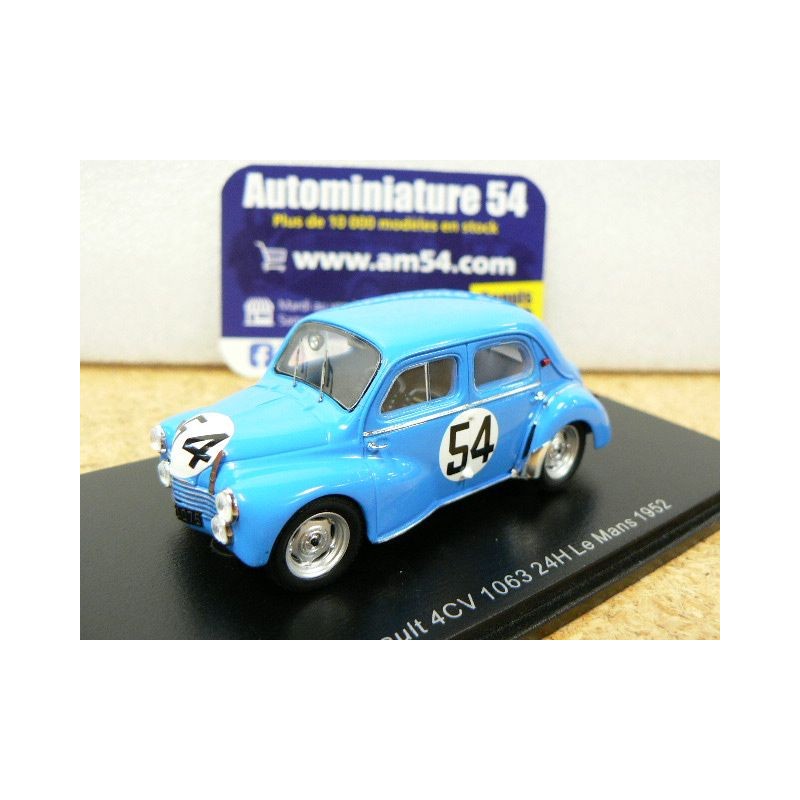 1952 Renault 4CV 1063 n°54 Pons - Moser  Le Mans S5224 Spark Model