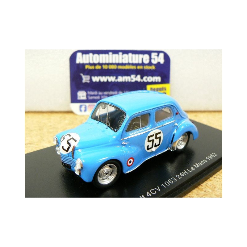 1952 Renault 4CV 1063 n°55 Lecat - Senfftleben Le Mans S5226 Spark Model