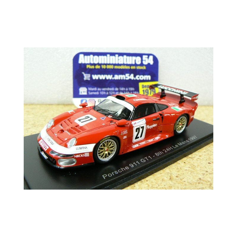 1997 Porsche 911 GT1 n°27  Pescatori - Martini - Herrmann 8th Le Mans S5604 Spark Model