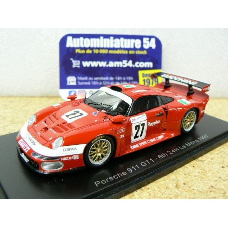 1997 Porsche 911 GT1 n°27  Pescatori - Martini - Herrmann 8th Le Mans S5604 Spark Model