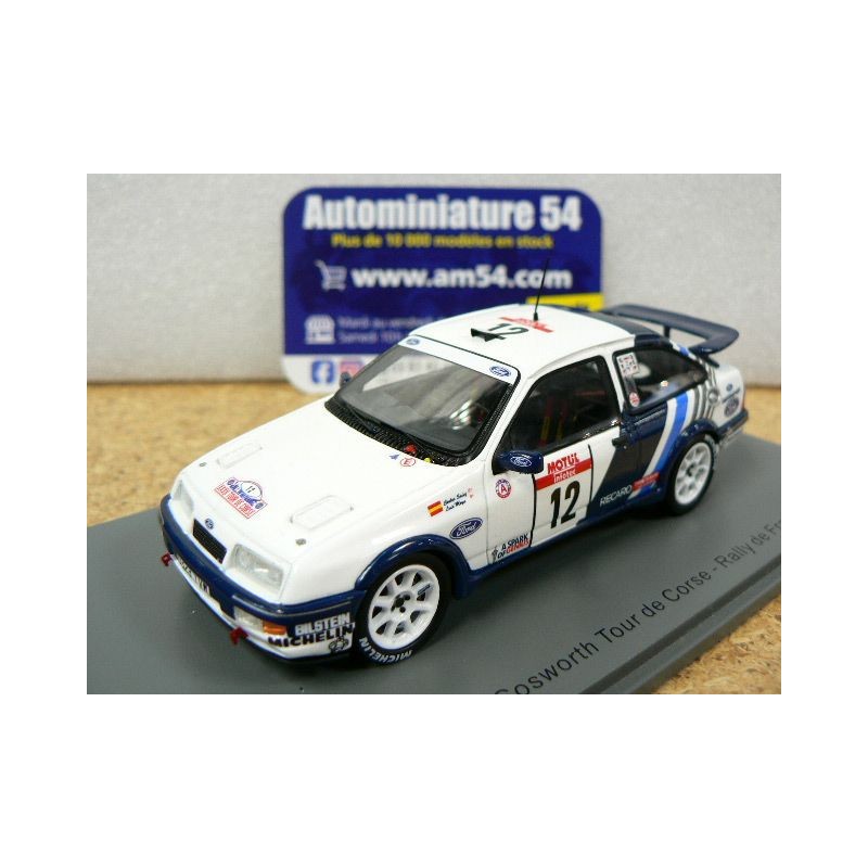 1988 Ford Sierra RS Cosworth Sainz - Moya n°12 Tour De Corse S8706 Spark Model