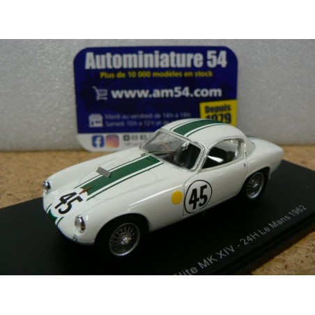 1962 Lotus Elite MK XIV n°45 Hunt - Wyllie Le Mans S8211 Spark Model