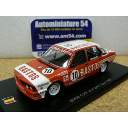 1981 BMW 530i Bastos n°10 Joosen - Vermeersch - Andruet 2nd 24H Spa SB334 Spark Model