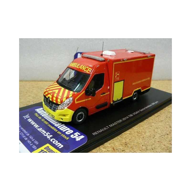 Renault Master TIB VSAV Pompier + Décalcomanies Alerte 0096