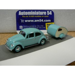 Volkswagen Kafer Coccinelle + remorque 1/64 452022500 Schuco