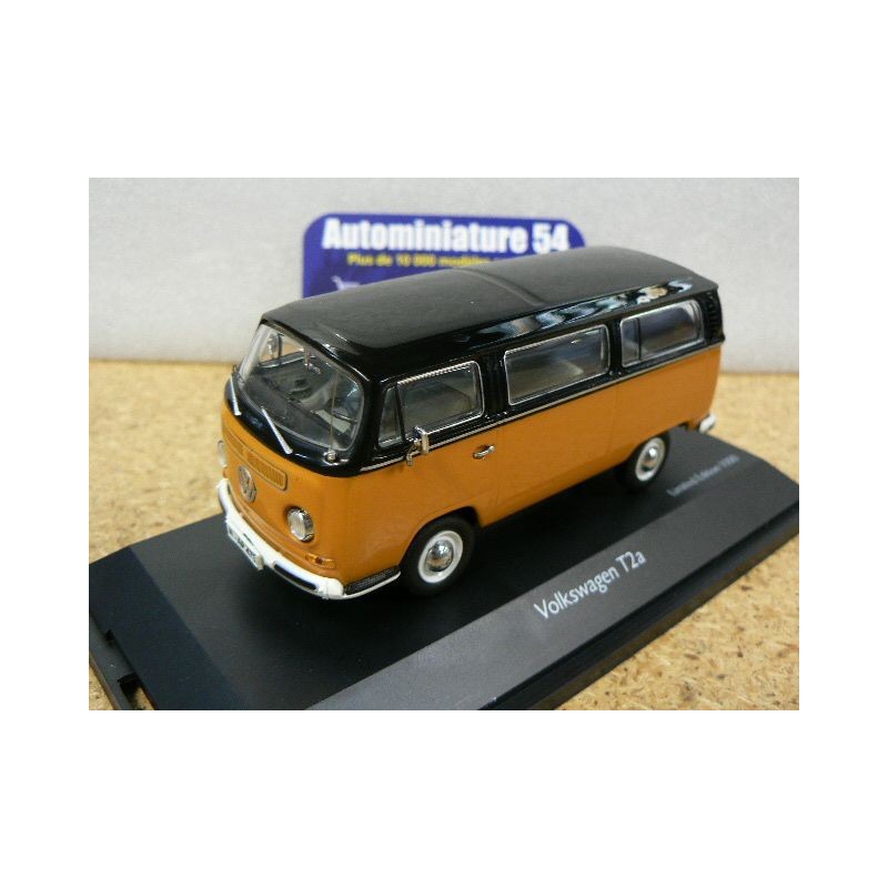 Volkswagen T2a Bus Noire/Orange 03495 Schuco