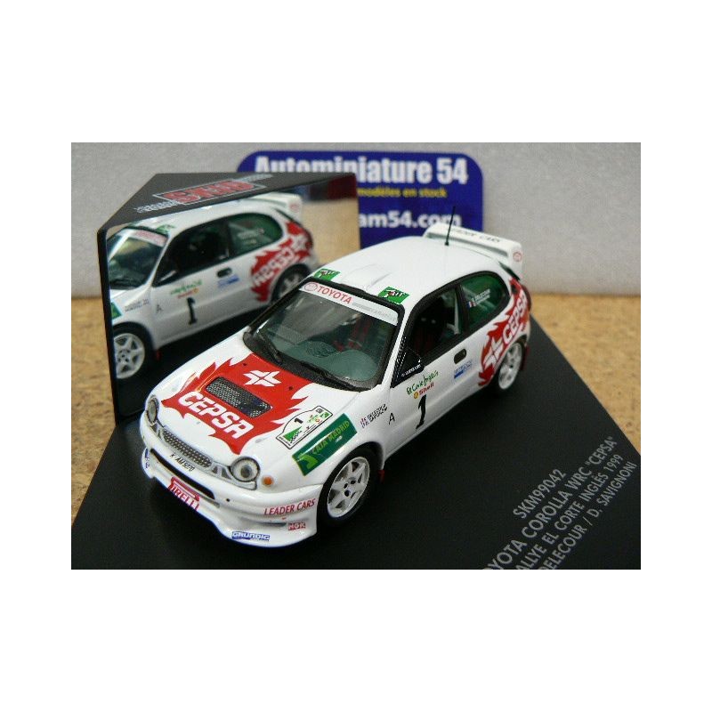 1999 Toyota Corolla WRC CEPSA F.Delecour - D.Savignoni RALLYE EL CORTE INGLES SKM99042Ixo Models - SKID