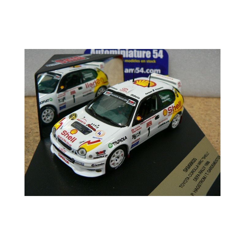 1998 Toyota Corolla WRC SHELL P.Hagstrom - T.Gardemeister DEFA RALLY SKM99020 Ixo Models - SKID
