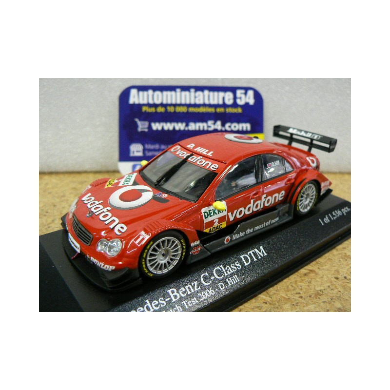 2006 Mercedes C-CLASS DTM n°2 D. Hill TEAM AMG MERCEDES Brands Hatch Test 400063592 Minichamps