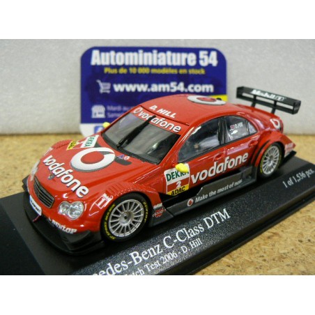 2006 Mercedes C-CLASS DTM n°2 D. Hill TEAM AMG MERCEDES Brands Hatch Test 400063592 Minichamps