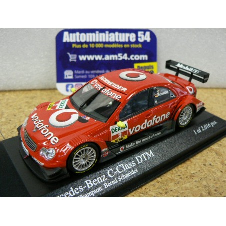 2006 Mercedes C-CLASS DTM n°2 Bernd Schneider TEAM AMG MERCEDES Champion 400063602 Minichamps