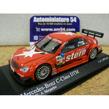 2007 Mercedes C-CLASS DTM n°10 A. Margaritis PERSSON MOTOSPORT 400073610 Minichamps