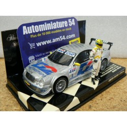 2001 Mercedes CLK DTM Présentation Hockenheimring Manuel Reuter + 1 Figurines 400013791 Minichamps