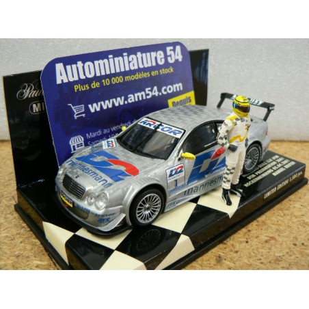 2001 Mercedes CLK DTM Présentation Hockenheimring Manuel Reuter + 1 Figurines 400013791 Minichamps