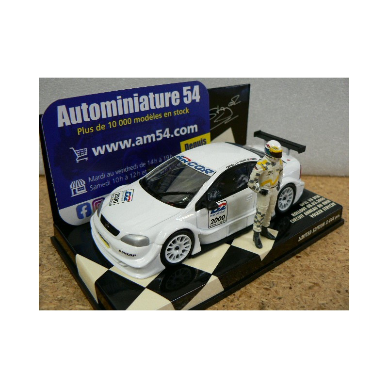 2000 Opel V8 DTM  Rollout Volker Strycek Circuit Anneau Du Rhin + 1 Figurines 40004890  Minichamps