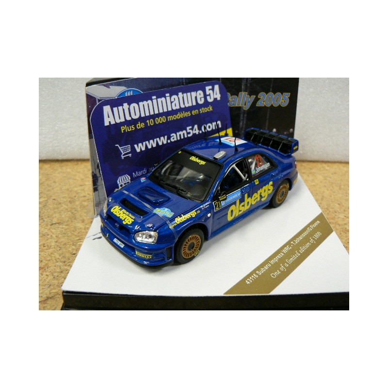 2005 Subaru Impreza WRC N°21 T.Johansson - O.Floene SWEDISH RALLY 43116 Vitesse