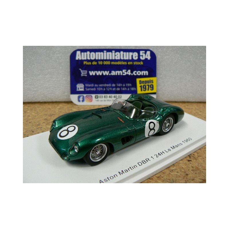 1960 Aston Martin DBR 1 n°8 I. Baillie - J.Fairman Le Mans S2444 Spark Models