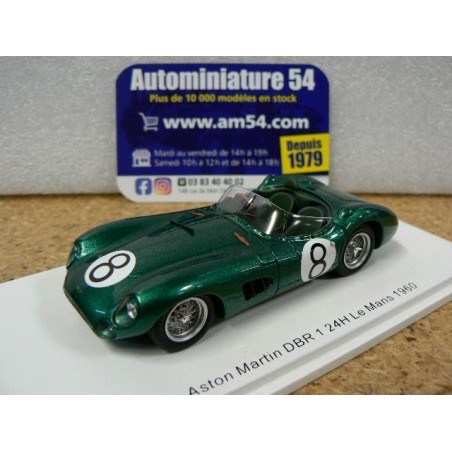 1959 Aston Martin DBR 1 n°8 I. Baillie - J.Fairman Le Mans S2444 Spark Models