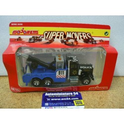 Kenworth Camion De Dépannage Police 3035 Série 3000 MAJORETTE  Super Movers