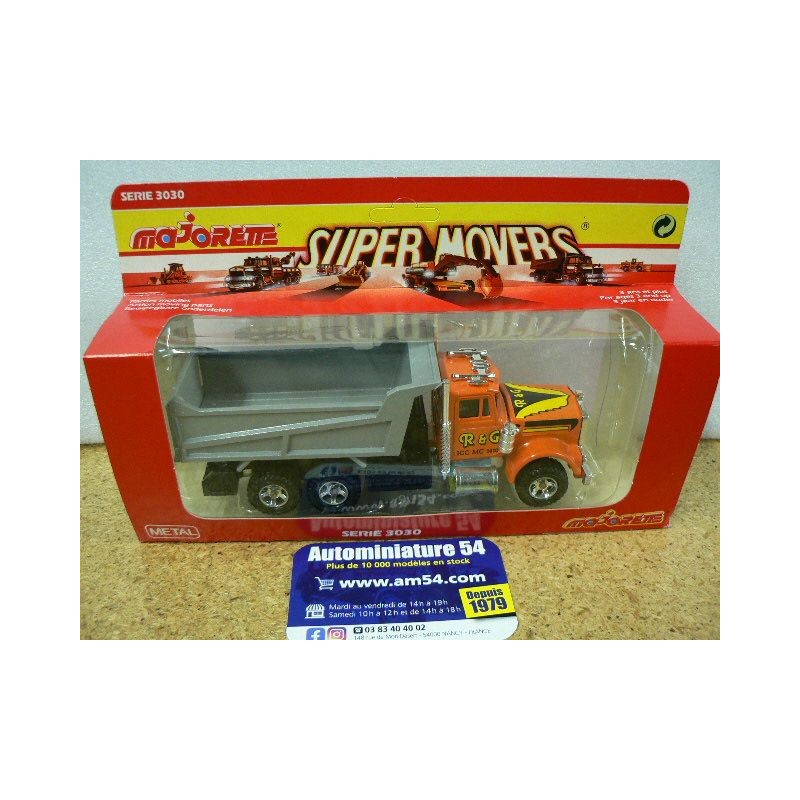 Kenworth Camion Benne Serie 3030 MAJORETTE 3036 Super Movers