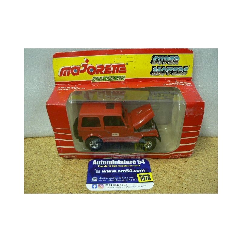 Jeep CJ7 Pompiers Alpes incendie MAJORETTE 3016 Super Movers