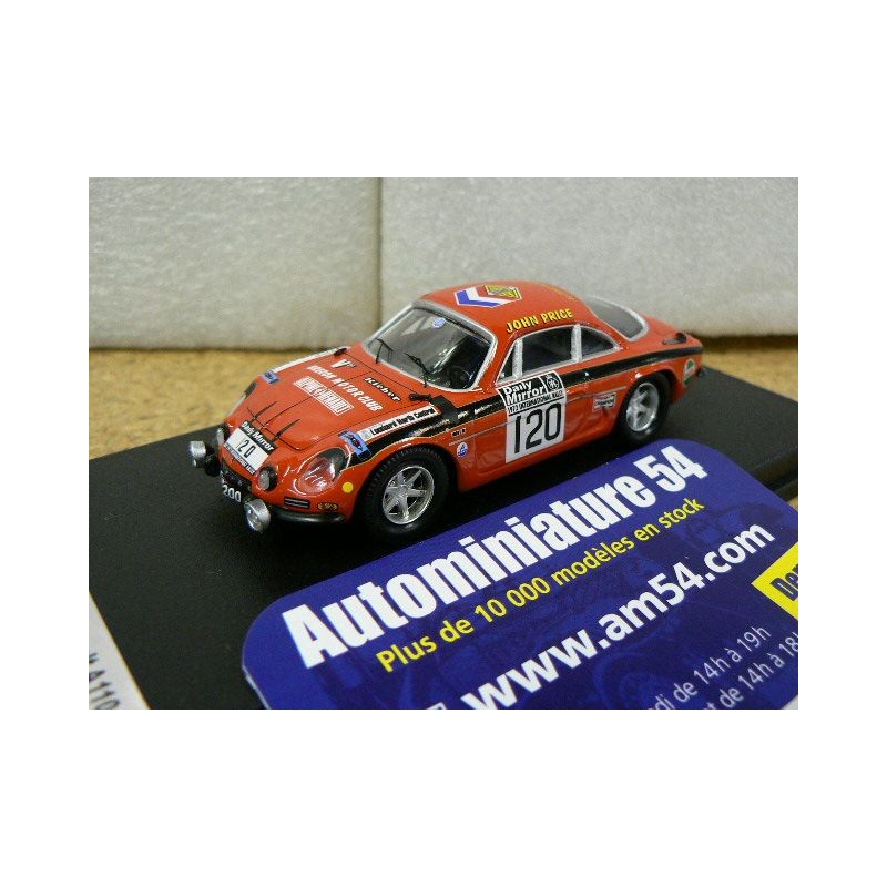 1972 Alpine A110 n°120 Price - Turner 42th Rac Rally ref RR.UK55 Trofeu