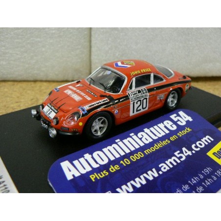 1972 Alpine A110 n°120 Price - Turner 42th Rac Rally ref RR.UK55 Trofeu