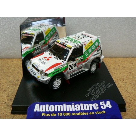 1998 Mitsubishi Pajero Shinosuka - Magne n°204 Dakar SKM99058  Ixo Models - SKID