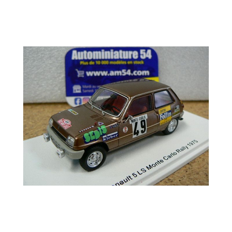 1975 Renault 5 LS n°49 Follin - Bertrand Monte Carlo S6019 Spark Model