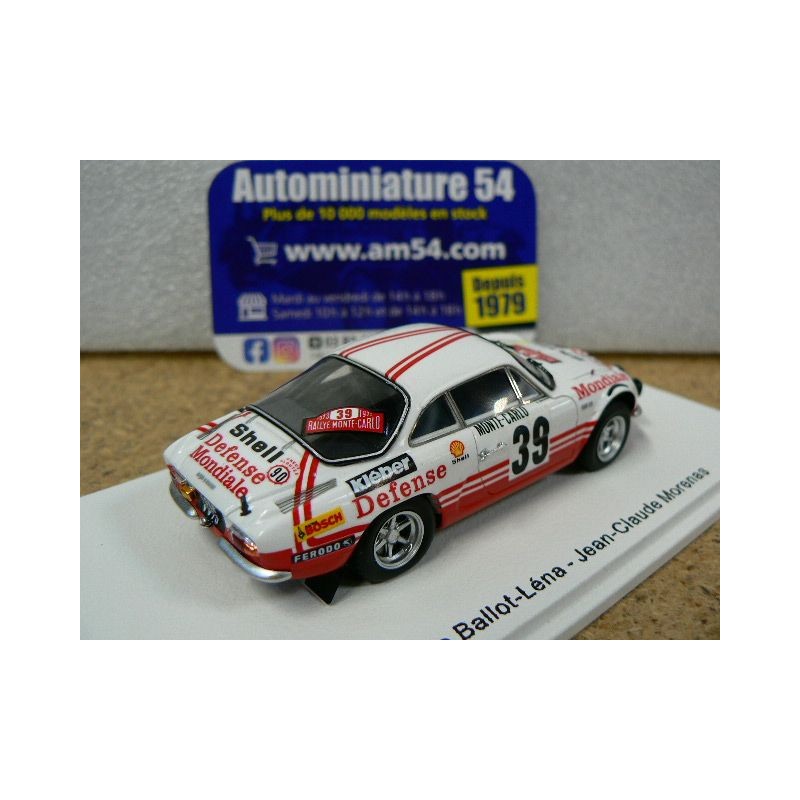 Alpine Renault A110 39 Rallye Monte Carlo 1973 Claude Ballot-Léna Jean