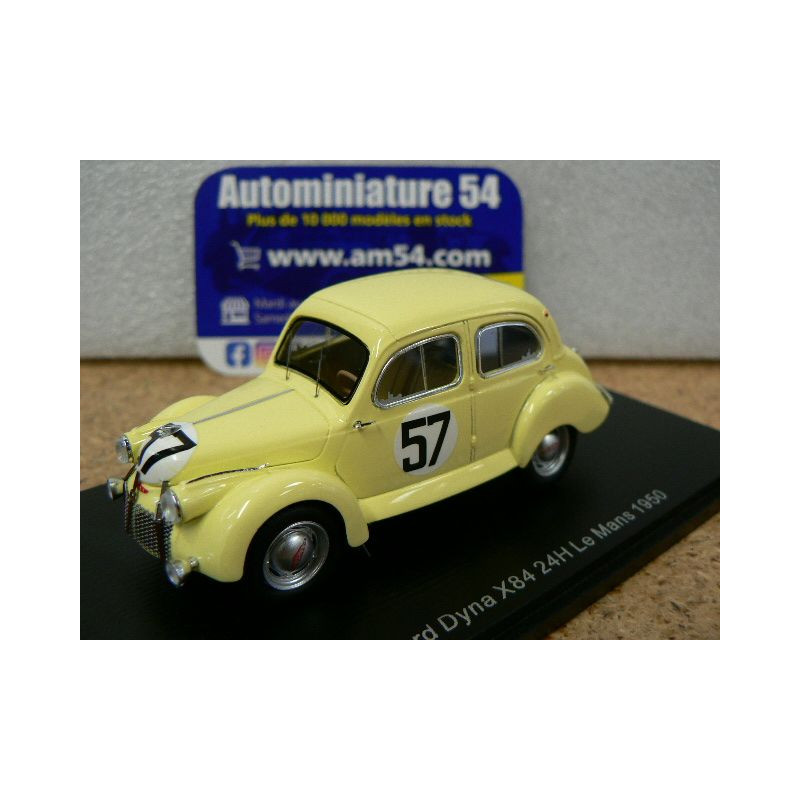 Panhard Dyna X84 611Cc #57 Le Mans 1950 L.Eggen Escale SPARK 1:43 S5209 Miniatur 