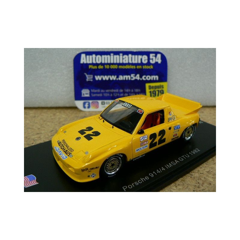 1982 Porsche 914-4 n°22 Wayne Baker IMSA GTU US056 Spark Model