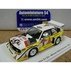 1985 Audi Quattro S1 E2 n°5 Rohrl - Geistdorfer Monte Carlo S5192 Spark Model