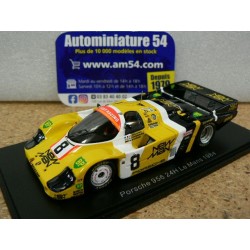 1984 Porsche 956 New Man n°8 JL Schlesser - De Narvaez - Johansson Le Mans S9857 Spark Model