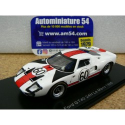 1966 Ford GT40 n°59 Ickx - Neerpasch Le Mans S4538 Spark Model