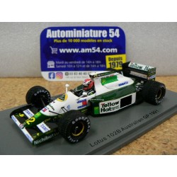 1991 Lotus 102B  Johnny Herbert n°12 Australian GP S5491 Spark Model