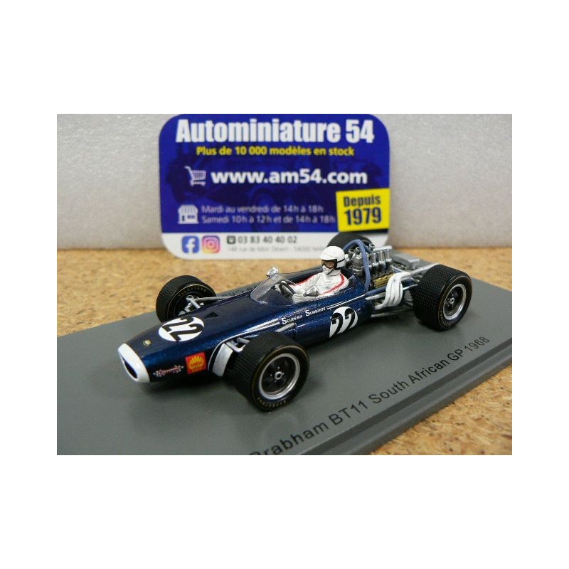 1968 Brabham BT11 n°22  Dave Charlton South African GP S7089Spark Model