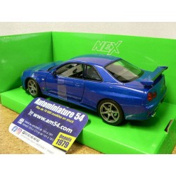 Nissan Skyline GT-R R34 Blue 24108WB Welly