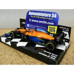 2020 McLaren Renault MCL35 Carlos Sainz n°55 Austrian GP 537204455  Minichamps