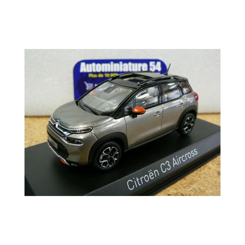 Citroen C3 Aircross Platinium Grey - Black - Orange 2021 155336 Norev