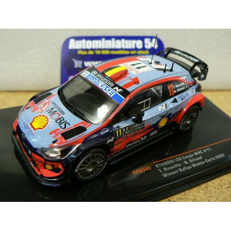 2020 Hyundai i20 Coupe WRC n°11 Neuville - Gilsoul 1st Winner Monte Carlo RAM743 Ixo Models