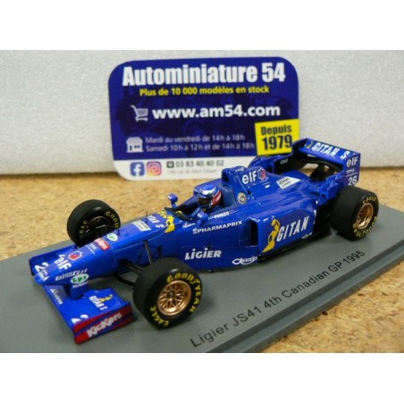 1995 Ligier JS41 n°26 Olivier Panis 4th Canadian GP S7410 Spark Model