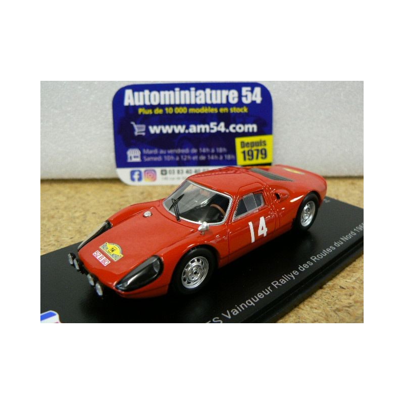 1965 Porsche 904 GTS n°14 Eddy Meert - Pedro 1st Winner Routes du Nord SF166 Spark Model