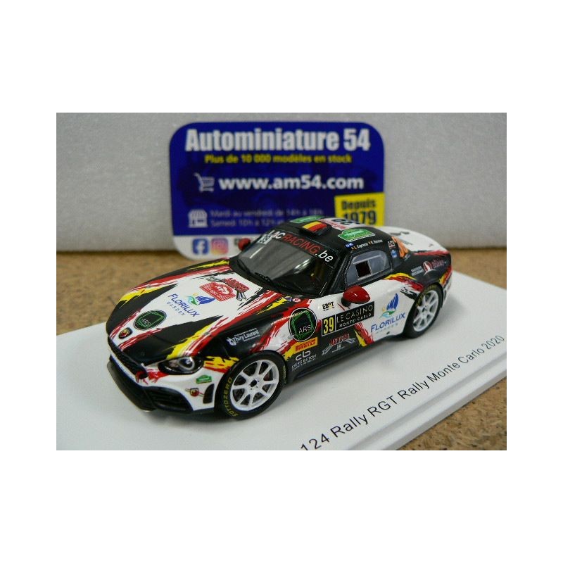 2020 Abarth 124 Rally RGT n°39 Caprasse - Herman Rally Monte Carlo Lappi - Ferm S6565 Spark Model