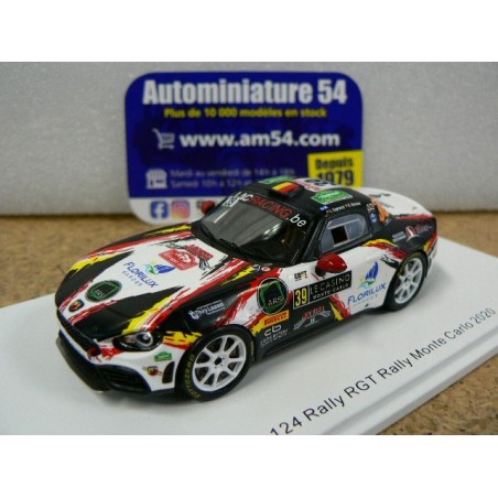 2020 Abarth 124 Rally RGT n°39 Caprasse - Herman Rally Monte Carlo Lappi - Ferm S6565 Spark Model