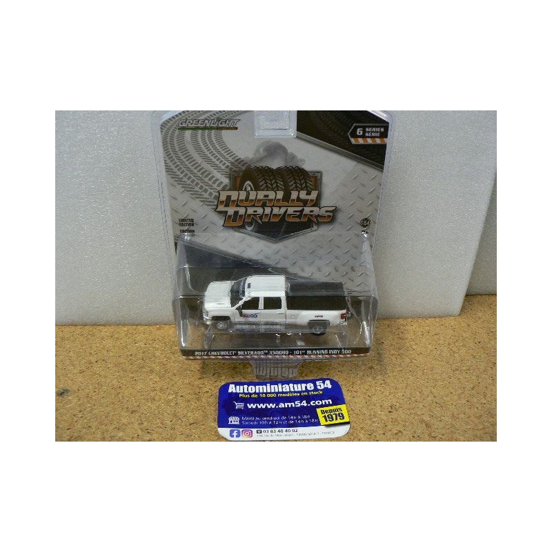 Chevrolet Silverado 3500HD 2017 101st Running Indy 500 " Dually Drivers "40060-A Greenlight 1.64ième