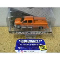 Chevrolet Silverado 3500HD 2018 Service Bed Snow Plow " Dually Drivers "40060-B Greenlight 1.64ième