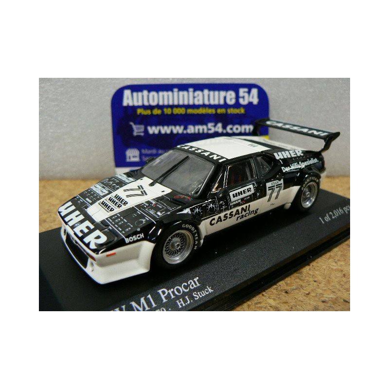 1979 BMW M1 Procar UHER n°77 HJ Stuck 430792577 Minichamps