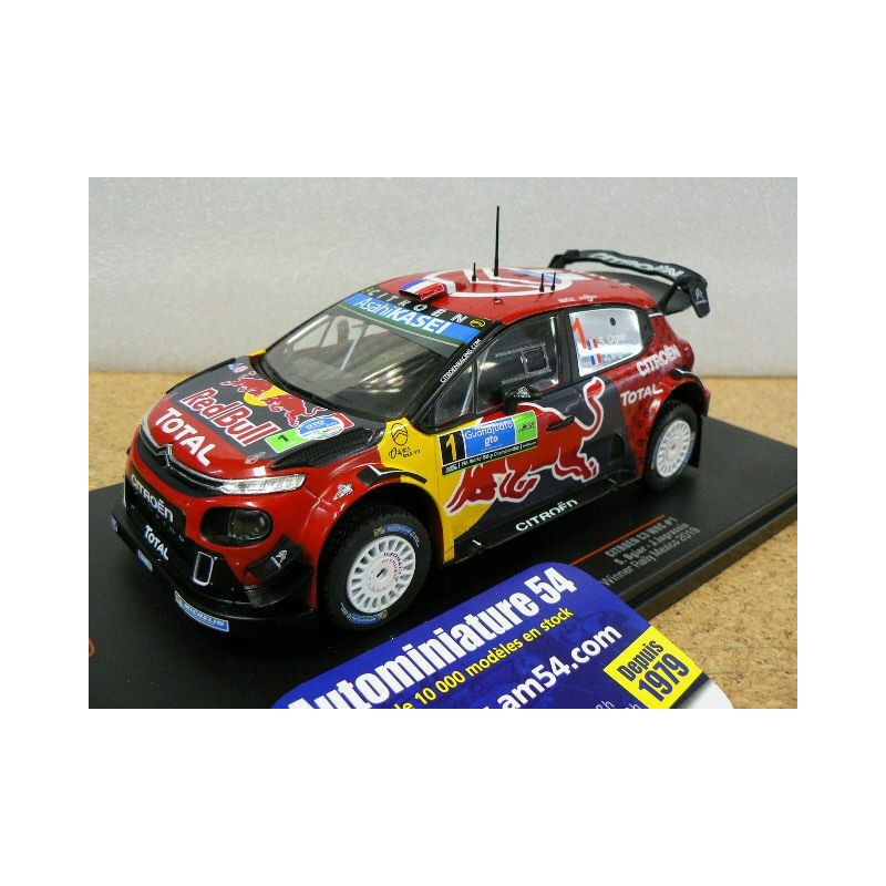 2019 Citroen C3 WRC n°1 Ogier - Ingrassia Mexico 24RAL001 Ixo Model